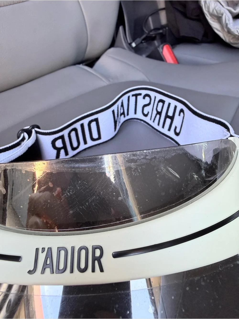 Christian Dior Transparent DiorClub1 Sun Visor